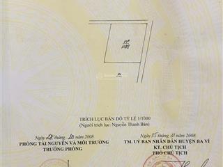 Bán đất tại vân hòa, huyện ba vì, hà nội, giá tốt, 1088 m2