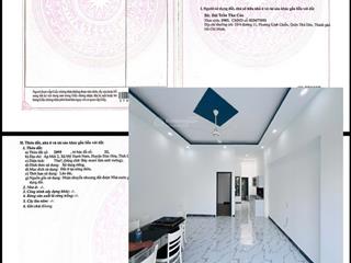 Sổ hồng riêng 75m2(5x15m)| nhà mới 100% | cách gò hưu 50m