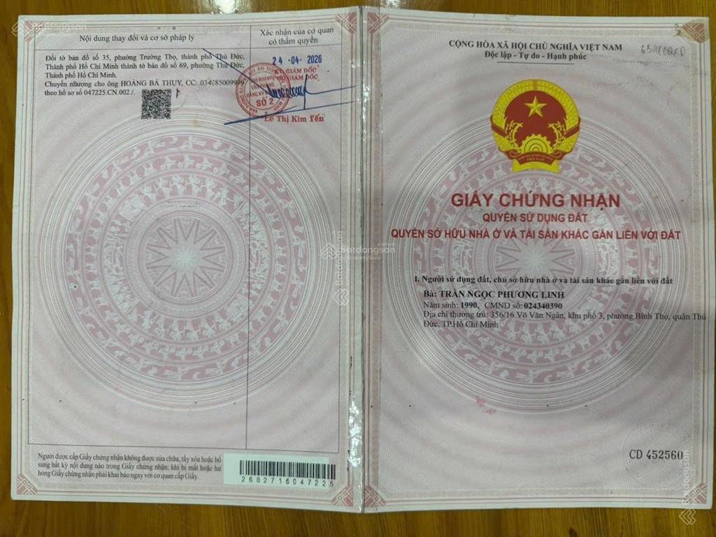 Bán đất bãi giữ xe đường 11 p. trường thọ thủ đức