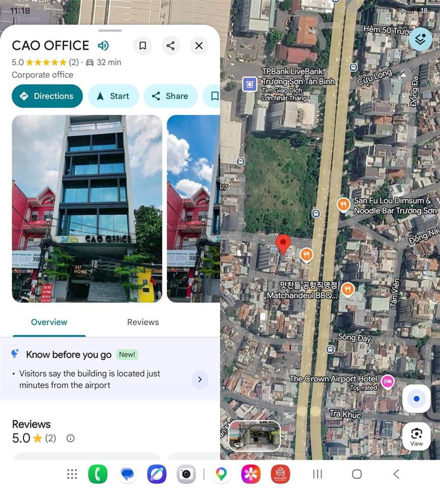 Tòa nhà văn phòng, trung tâm quận tân bình, đường 2 chiều, gần sân bay tân sơn nhất