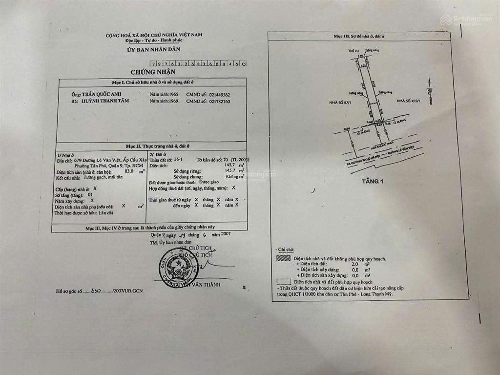 Bán đất mặt tiền lê văn việt, tp thủ đức, 146m² ngang 4m, giá 23 tỷ, sát khu công nghệ cao