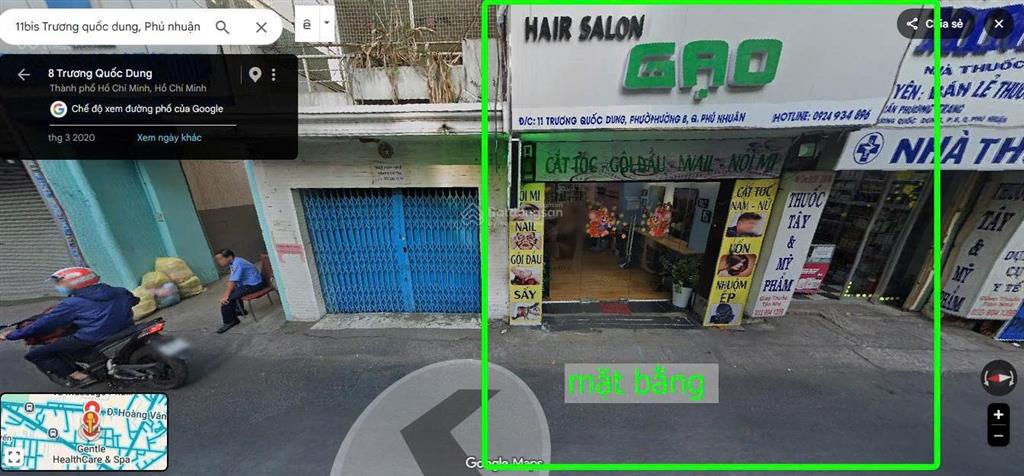 Cho thuê mặt tiền 11 trương quốc dung phú nhuận 60m2, giá 13tr   0906 961 ***