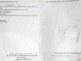 Bán lô góc 43tỷ 540m2 siêu vị trí, ngã 4 trần đại nghĩa song hào. kdt phú mỹ an