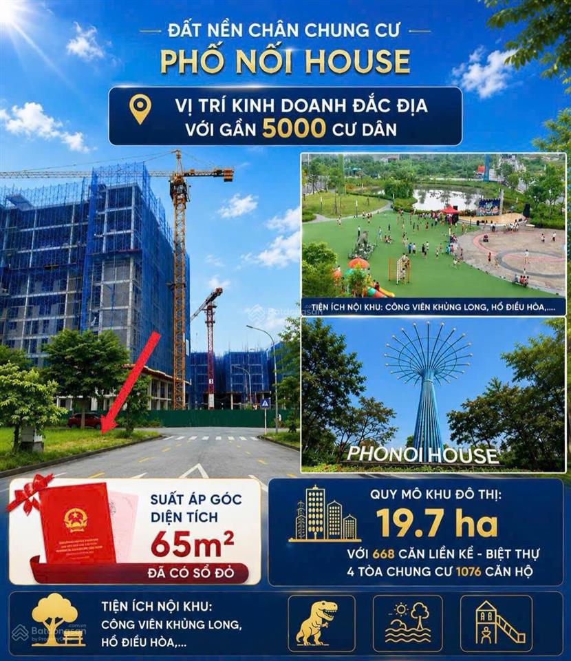Đất nền chân chung chư phố nối house giả chỉ 4.5 tỷ