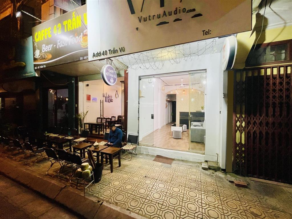 Mặt bằng kinh doanh mặt phố trấn vũ 25m2  chính chủ cho thuê