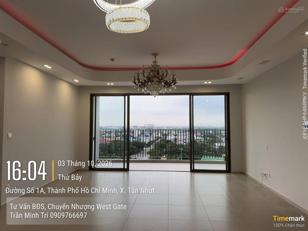 Bán gấp căn hộ west gate 3pn 2wc dt 113m2 giá 4,6tỷ