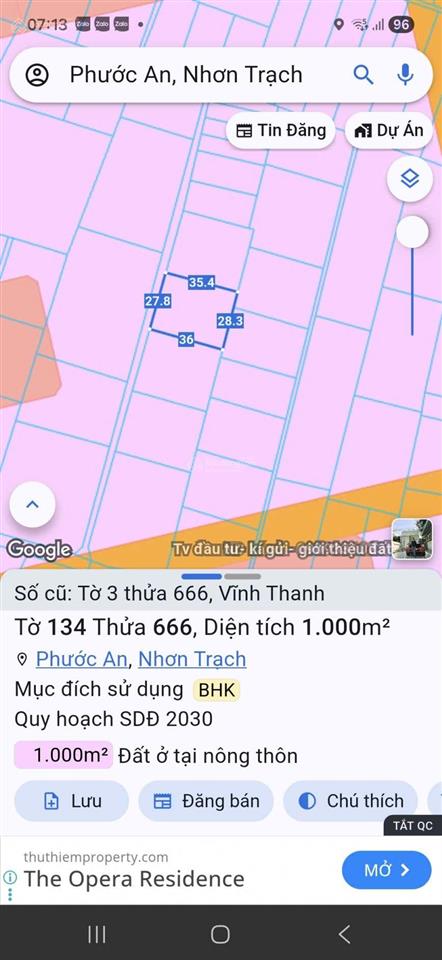 Bán đất vườn xã vĩnh thanh, nhơn trạch