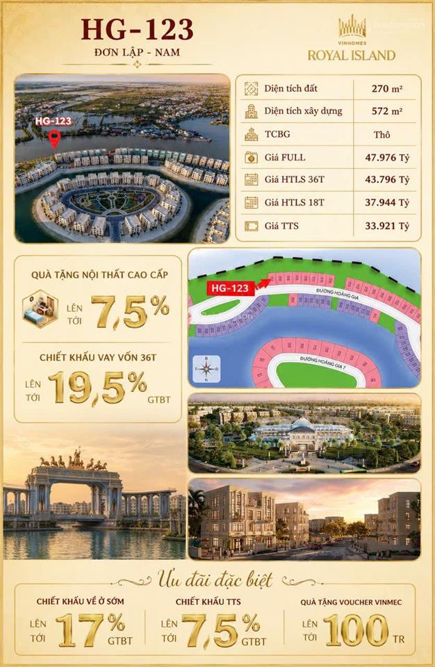 Biệt thự đơn lập vũ yên, 500m2, view sông tự nhiên, giá chỉ 23.8 tỷ (áp voucher 30%)