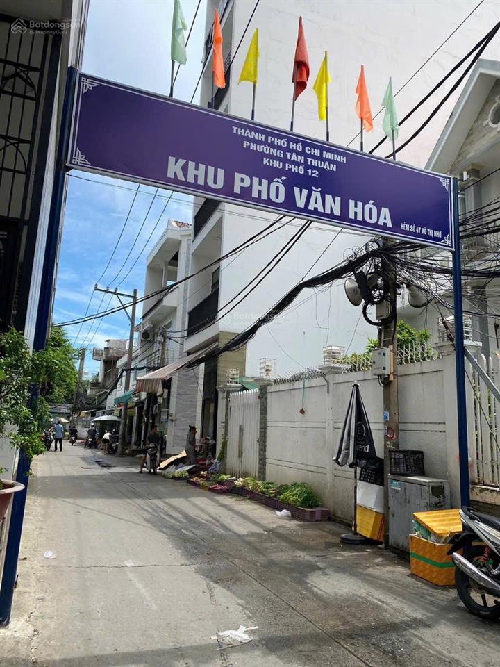 Chính chủ bán nhà 4 tầng hẻm đường huỳnh tấn phát p. tân thuận giá 8,6 tỷ  0918 730 *** minh trang