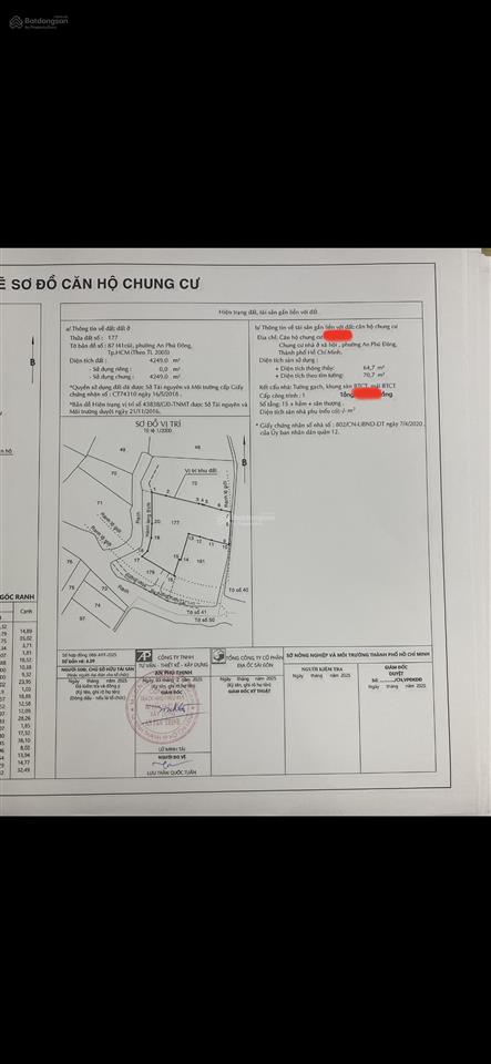 Bán cc 2pn 69m2 tại vườn lài, an phú đông, 2,2 tỷ, sổ hồng
