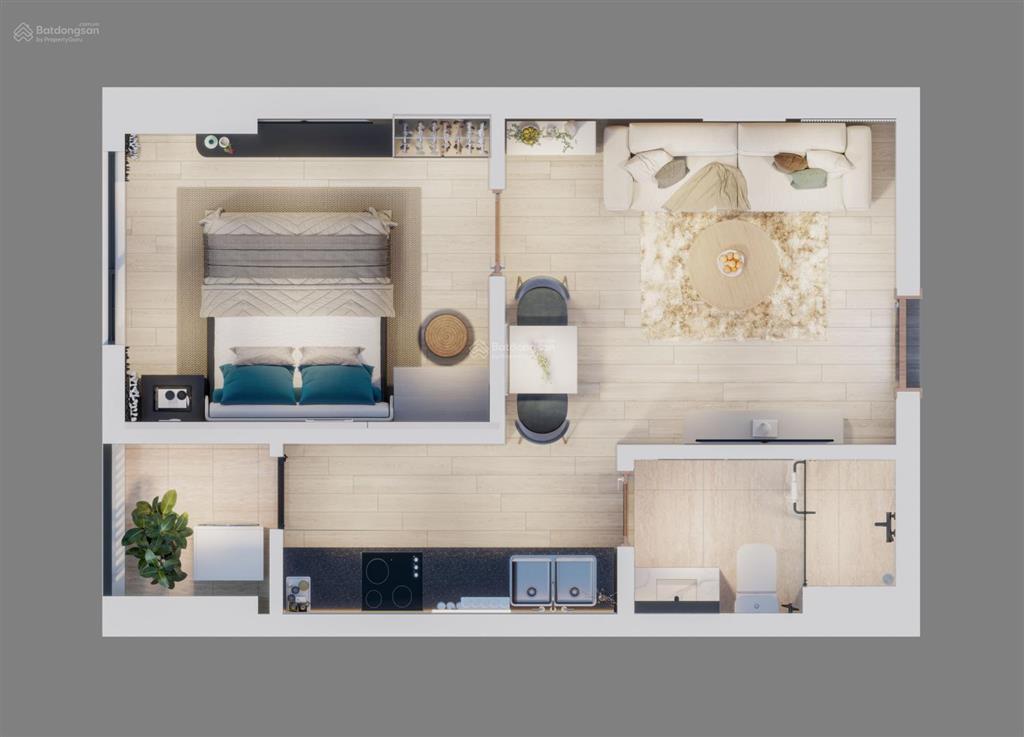 Trực tiếp bán căn hộ phú định riverside quận 8, giáp võ văn kiệt giá 1,9 tỷ/1pn