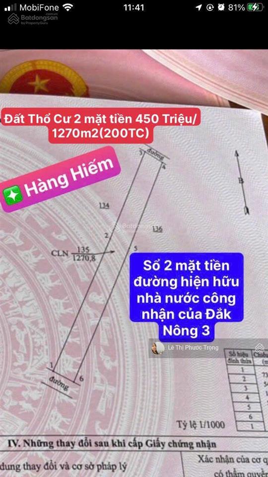 Bán nhiều lô đất đắk nông giá rẻ sổ riêng từ 260 triệu 0919 830 *** ms.trọng