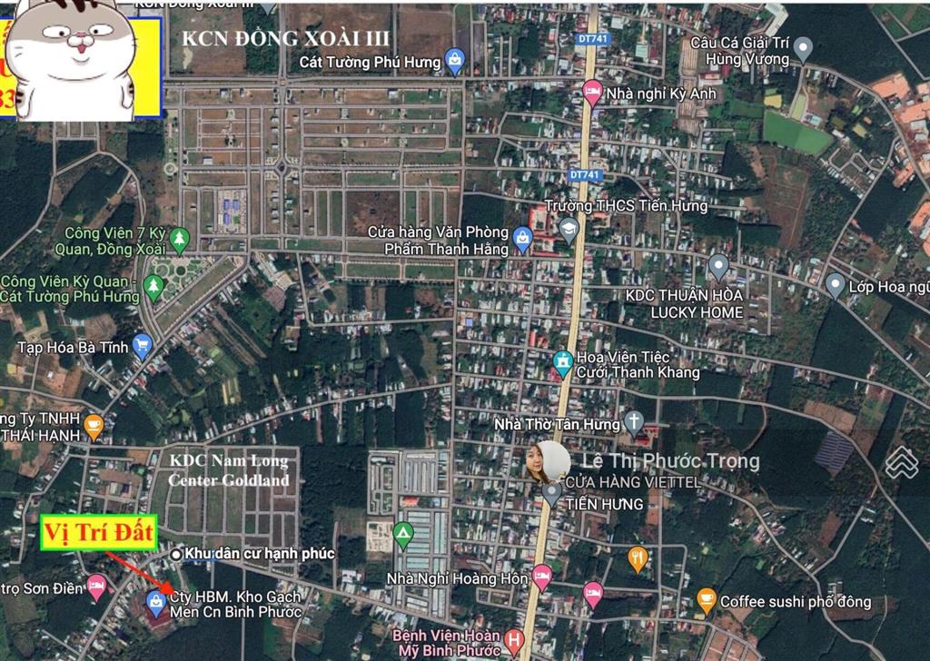 Lô đất kdc hạnh phúc 1,05tỷ/150m2 full thổ, tp đồng xoài 6x25m, 0938 609 ***