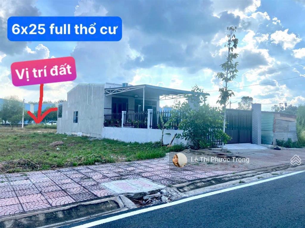 Lô đất kdc hạnh phúc 1,05tỷ/150m2 full thổ, tp đồng xoài 6x25m, 0938 609 ***