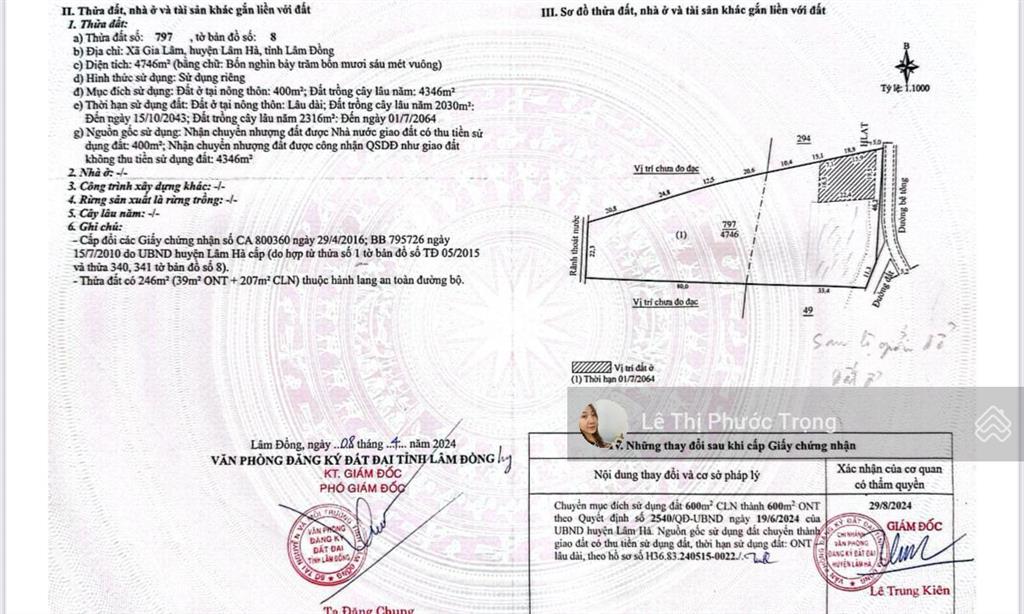 Lô đất gần ht86 villa 7,5tỷ/4746m2 (1000m2 thổ cư sẵn).  0938 609 ***