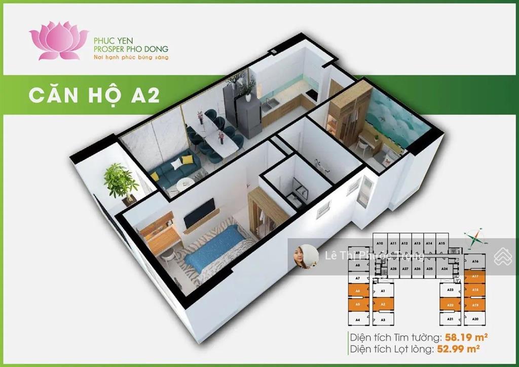 Bán căn a5 tầng 11 dt 55m² 2pn 2wc giá bán 2,8 tỷ,  0938 609 *** (thông thủy 49,26m)