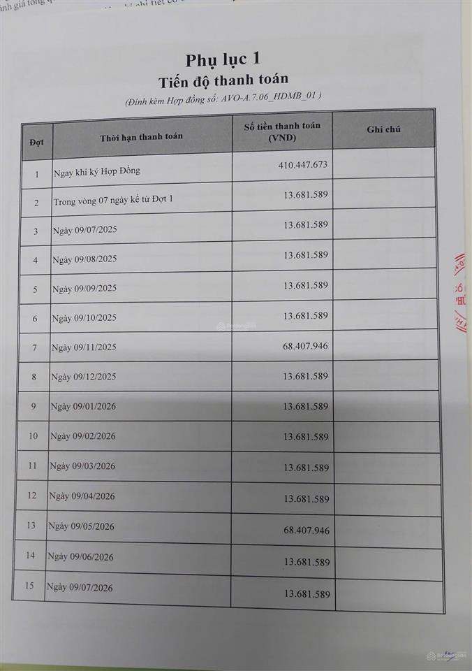 Bán căn tt avio 1,6 tỷ 40,07m2 tầng 7 tháp avio ko vay, giao nhà 2027  0938 609 ***