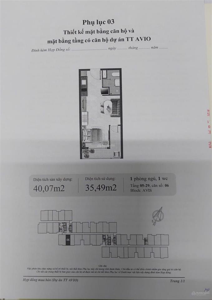 Bán căn tt avio 1,6 tỷ 40,07m2 tầng 7 tháp avio ko vay, giao nhà 2027  0938 609 ***