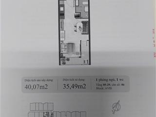 Bán căn tt avio 1,6 tỷ 40,07m2 tầng 7 tháp avio ko vay, giao nhà 2027  0938 609 ***
