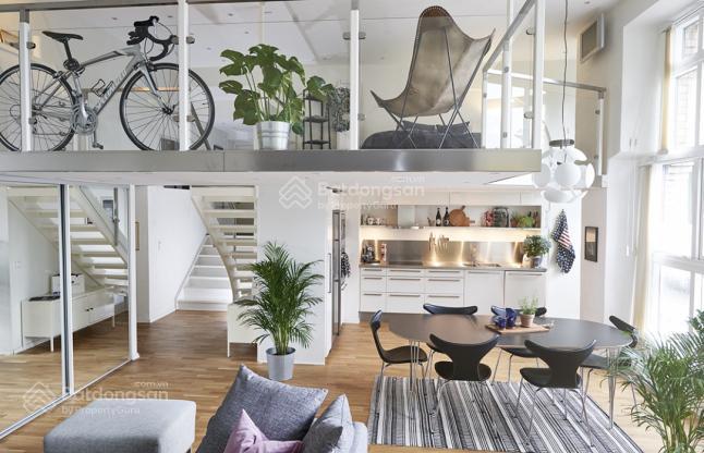 Căn hộ loft trần cao 5,4m bàn giao thô sẵn đầu chờ nhà vs, 3,8 tỷ/62m2 kh thiết kế như duplex ạ