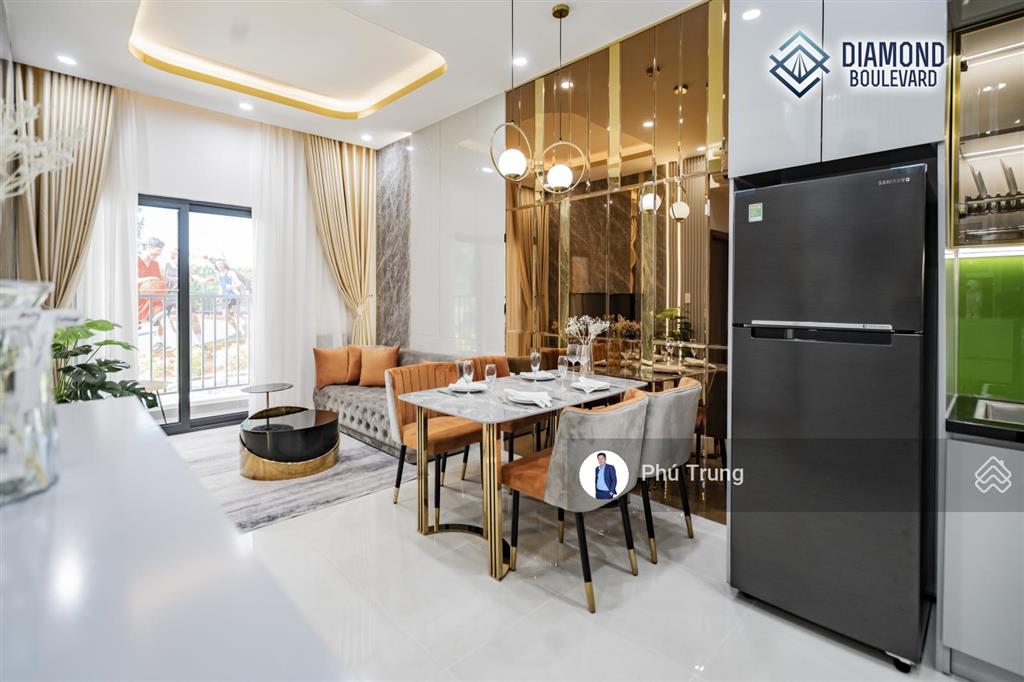 Diamond boulevard căn hộ bàn giao full nội thất ngay aeon mall và sân golf sông bé