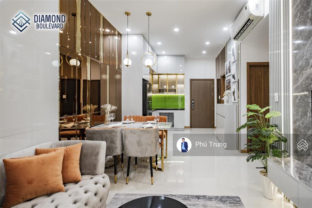 Diamond boulevard căn hộ bàn giao full nội thất ngay aeon mall và sân golf sông bé