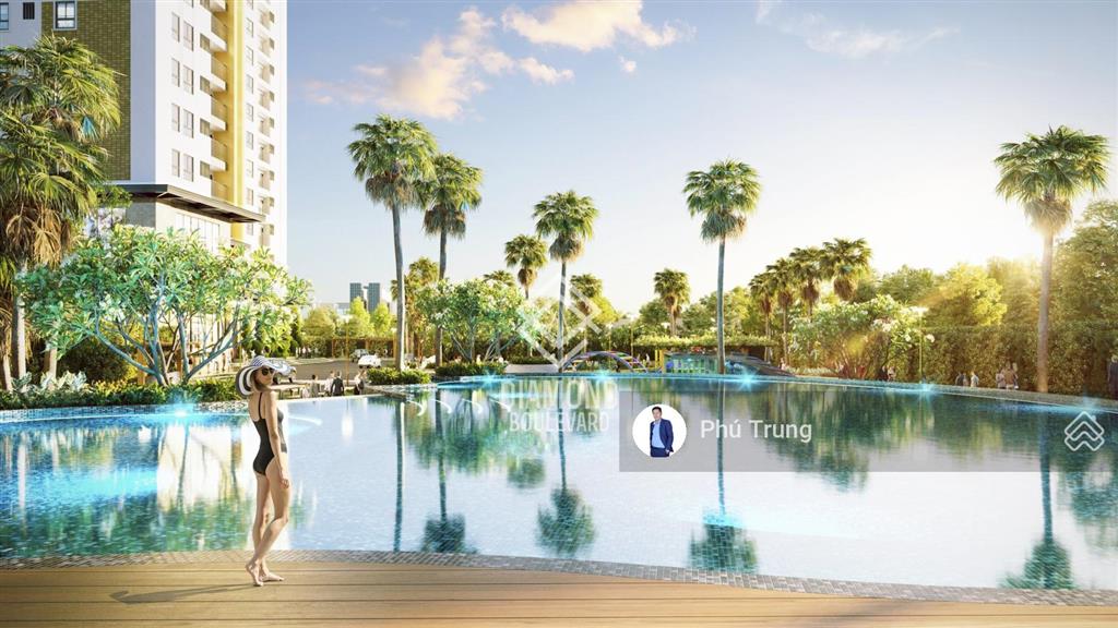 Diamond boulevard căn hộ bàn giao full nội thất ngay aeon mall và sân golf sông bé
