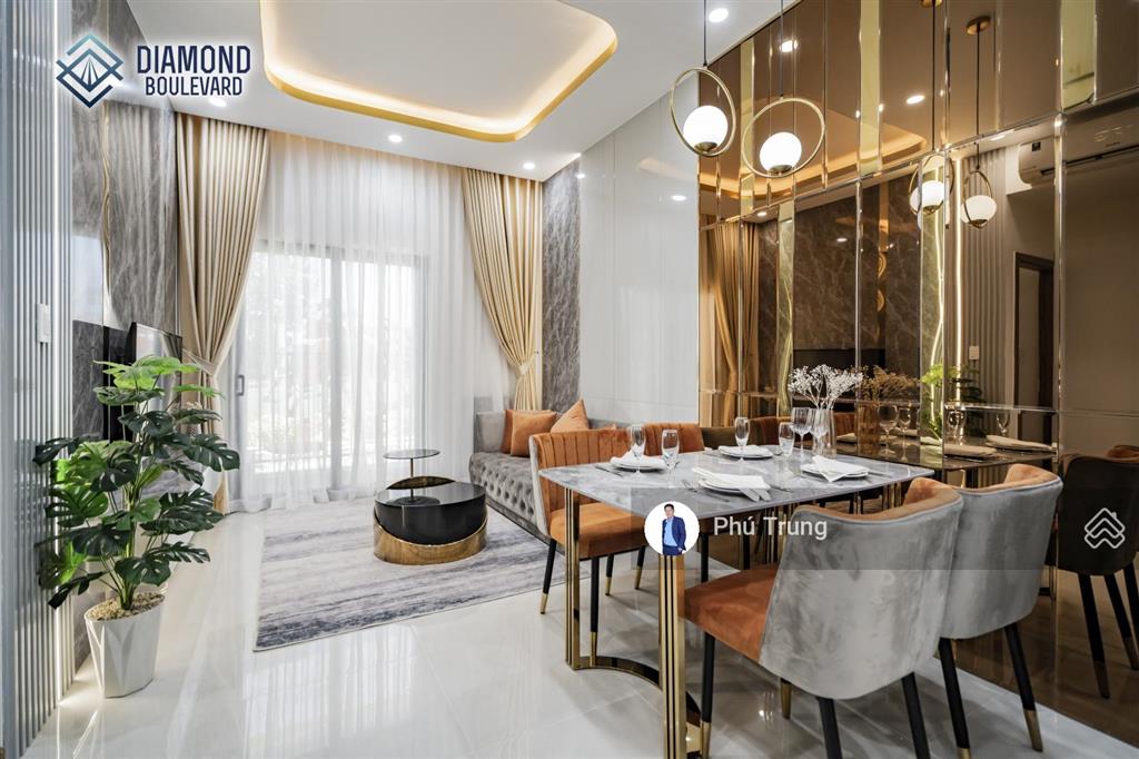 Diamond boulevard căn hộ bàn giao full nội thất ngay aeon mall và sân golf sông bé