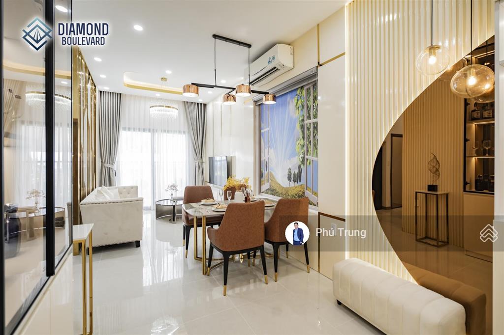 Diamond boulevard căn hộ bàn giao full nội thất ngay aeon mall và sân golf sông bé