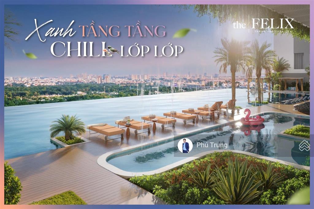 Sang nhanh căn hộ 2pn, 2wc tại the felix thuận an