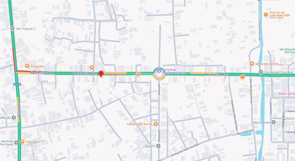 Cho thuê dài hạn mặt bằng (đất) 20x25m nguyễn công bình, mỹ tho