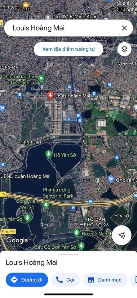 Chuyển nhượng lô đất đấu giá đền lừ 3, s= 105m2 mặt tiền rộng 8m. vị trí đắc địa