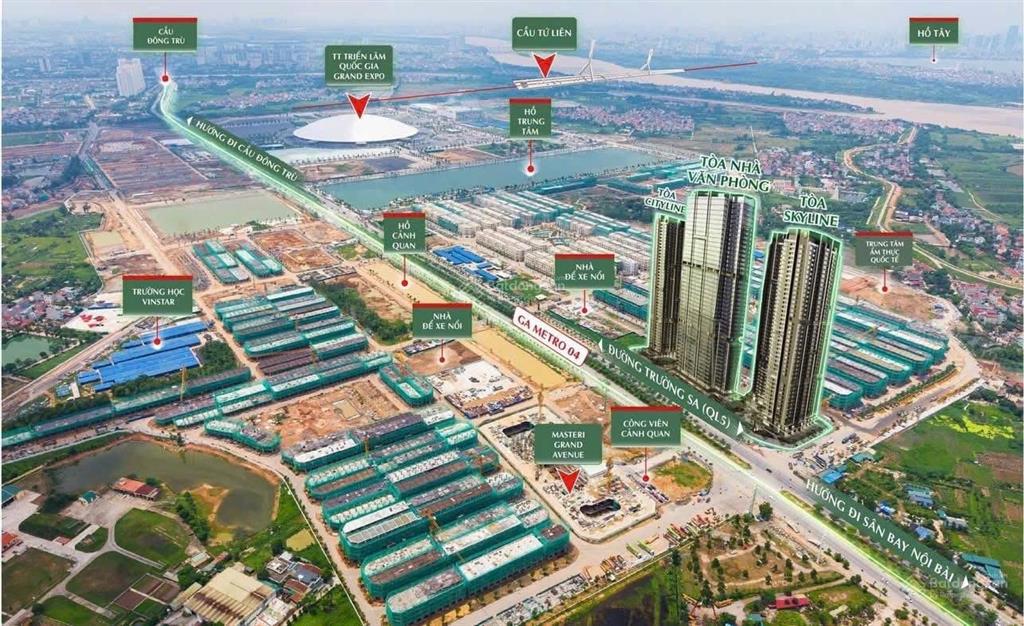 Cần bán shophouse tp4.3 mặt tiền 6,5m trục kinh doanh đắc địa vinhomes global gate cổ loa giá 36tỷ