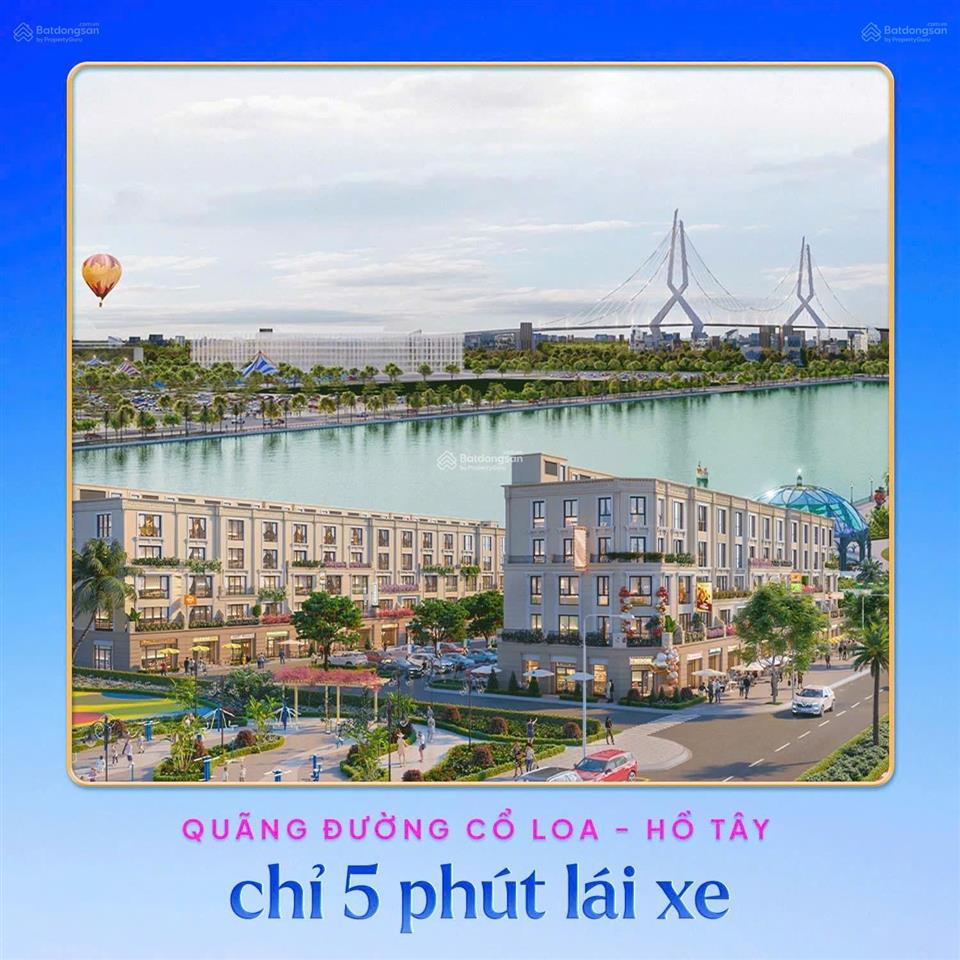 Cần bán shophouse tp4.3 mặt tiền 6,5m trục kinh doanh đắc địa vinhomes global gate cổ loa giá 36tỷ