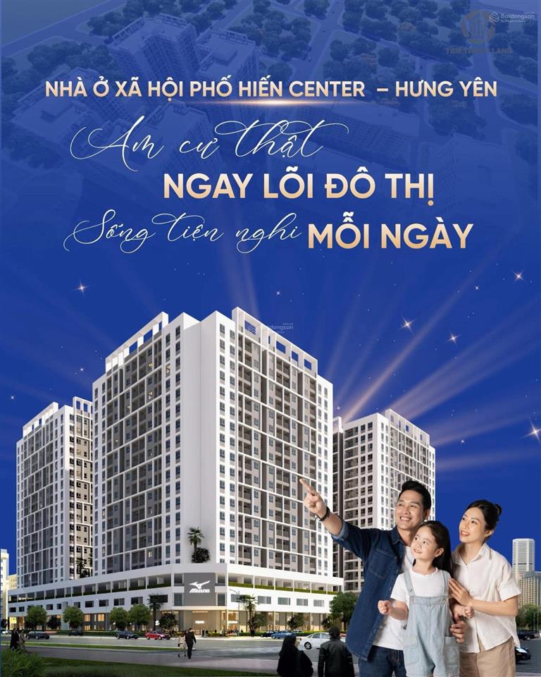Bán chung cư nhà ở xã hội phố hiến center point tp hưng yên dt 51m2 giá 20.9tr/m2
