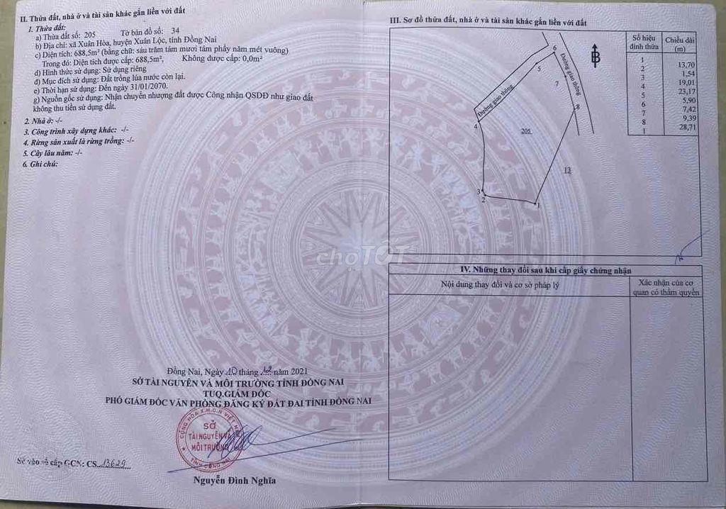 Đất đẹp- Tiềm năng- Giá Tôt (320K/m2 HH2%) Chính Chủ Sổ hồng Công Chứn