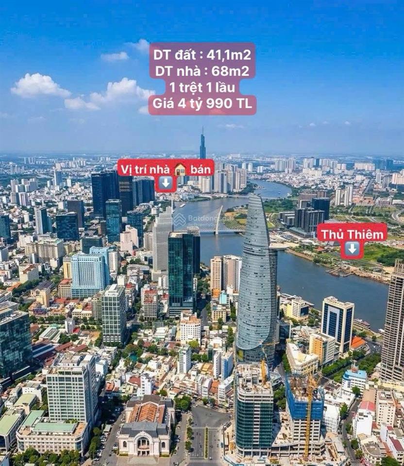 Nhà bán 1 trệt 1 lầu, ngay ba son, thủ thiêm, giáp quận 1. sổ hồng riêng chính chủ
