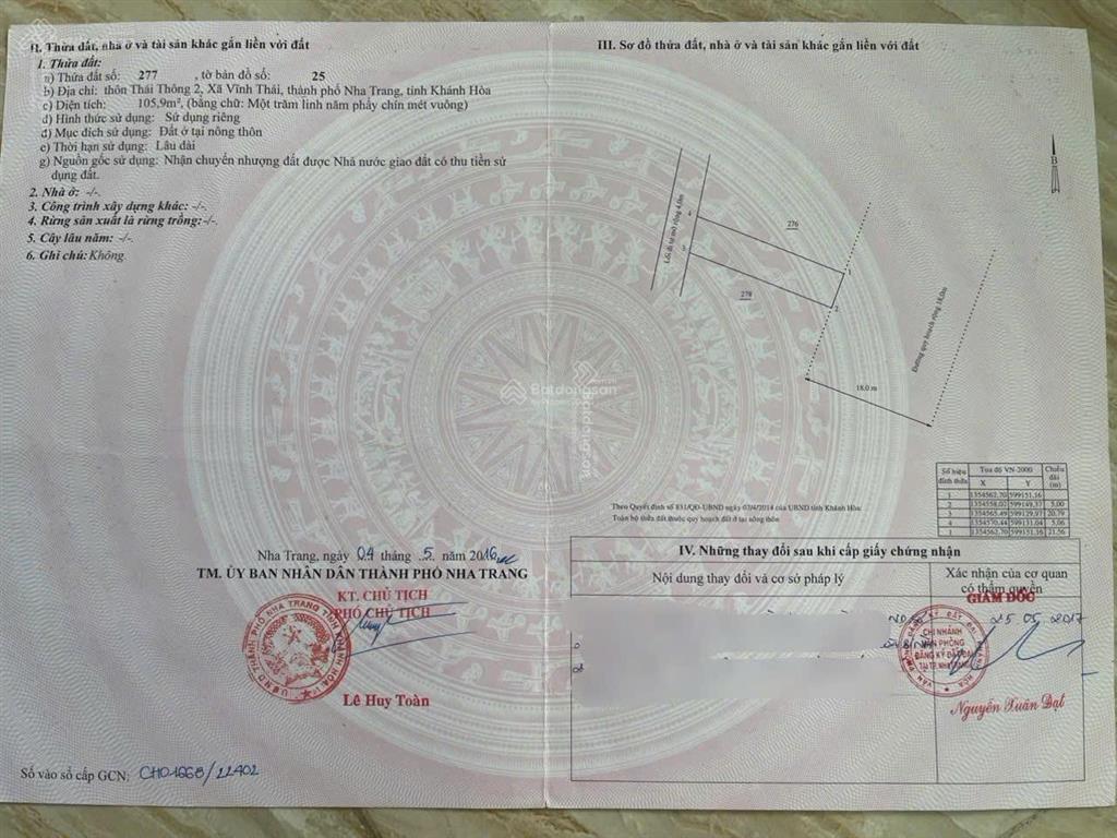 Bán nhà trọ thái thông, phường nam nha trang có sẵn thu nhập thụ động mỗi tháng, sổ đỏ thổ cư 100%