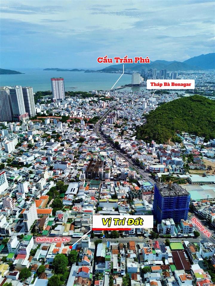 Bán đất mặt tiền củ chi, nha trang cách biển chỉ 300m giá bán 81 tr/m2, giá hời