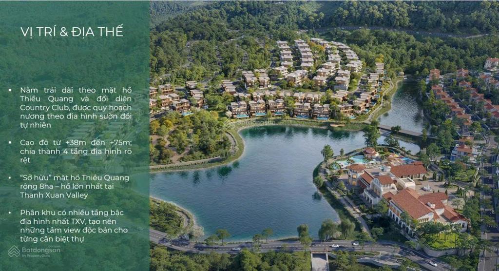 Bán biệt thự phân khúc lakeside residences  thanh xuân valley đại lải, vĩnh phúc
