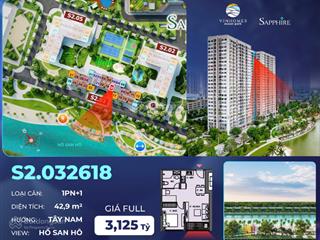 Bán căn hộ view hồ san hô  vinhomes ocean park gia lâm