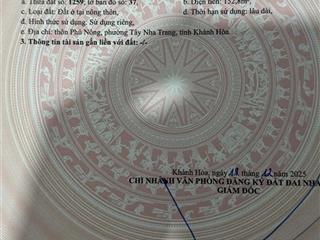 Bán nr tại gò găng, ngọc hiệp, nha trang, giá thỏa thuận, 152m2