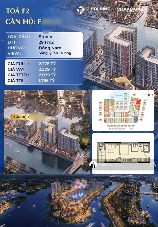 Còn căn view sông quán trường giá dự kiến cực sốc