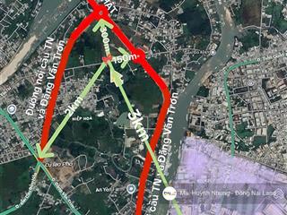 Bán đất mặt tiền đỗ văn thi, phường hiệp hòa (trấn biên) cách cầu thống nhất 300m