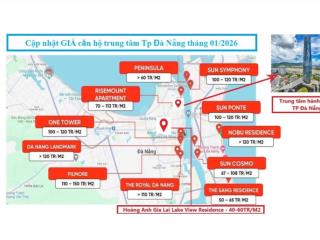 Căn hộ hagl 2pn trung tâm giá 45tr/m2 full nội thất
