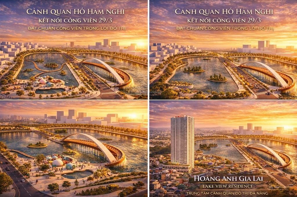 Hoàng anh gia lai lake view residence nhận nhà ở ngay 58tr/m2 bao sổ đỏ căn hộ