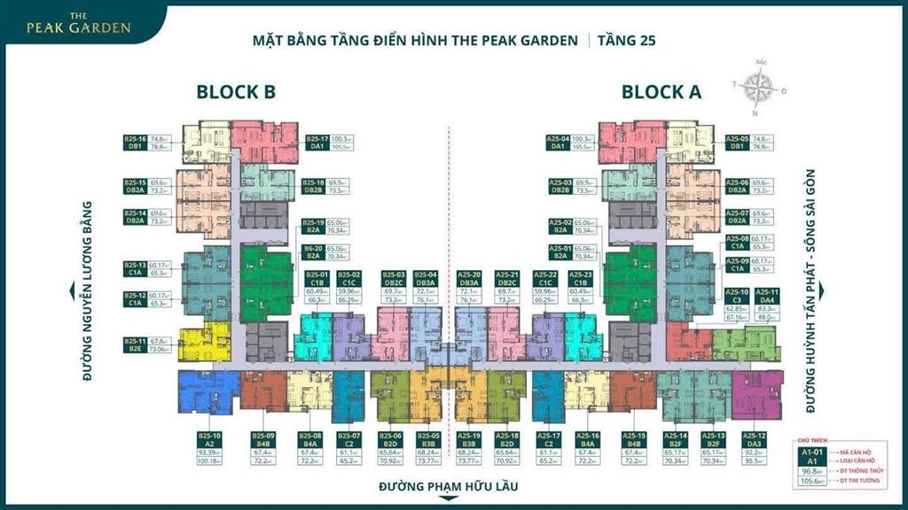 Nhận booking dự án the peak garden nguyễn lương bằng q7 giá rumo 75tr/m2 liền kề pmh