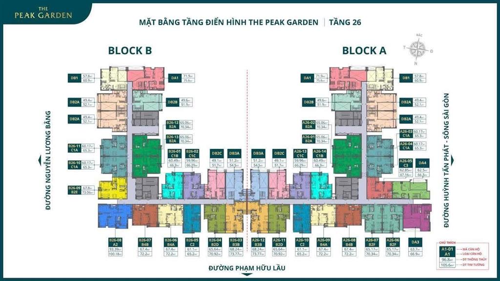 Nhận booking dự án the peak garden nguyễn lương bằng q7 giá rumo 75tr/m2 liền kề pmh
