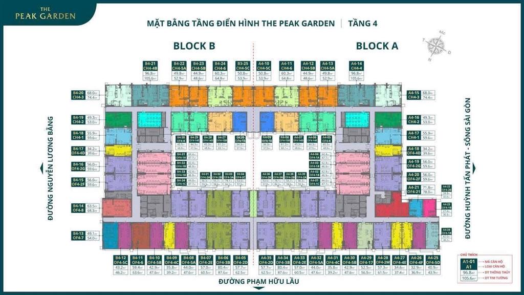 Nhận booking dự án the peak garden nguyễn lương bằng q7 giá rumo 75tr/m2 liền kề pmh