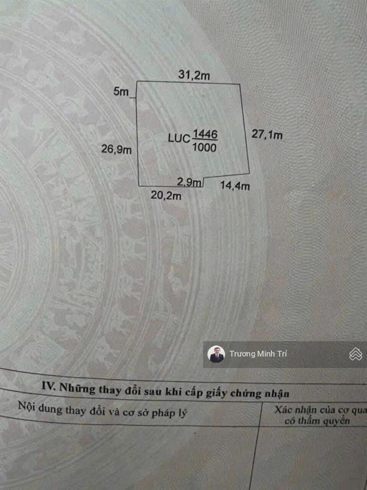 Đất lúa 1000m2 hẻm xe hơi, cách đt826 chỉ 200m  giá tốt